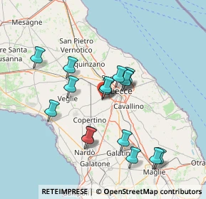 Mappa Via Giacomo Matteotti, 73047 Monteroni di Lecce LE, Italia (14.42875)