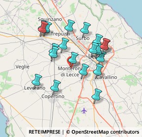 Mappa Via Giacomo Matteotti, 73047 Monteroni di Lecce LE, Italia (7.043)