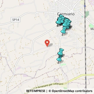 Mappa Strada Comunale Filetto Zaccaria, 73041 Carmiano LE, Italia (1.21667)
