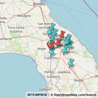 Mappa Strada Comunale Filetto Zaccaria, 73041 Carmiano LE, Italia (9.21118)