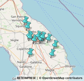 Mappa Via Lizzanello, 73023 Merine LE, Italia (9.44769)