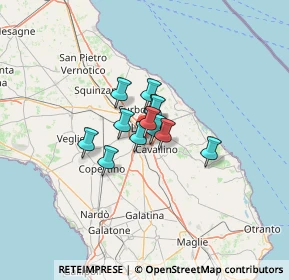 Mappa Via Giovanni Pascoli, 73016 Aria Sana LE, Italia (6.98083)