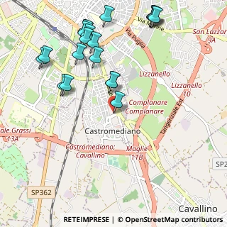 Mappa Via Cicerone, 73020 Cavallino LE, Italia (1.363)