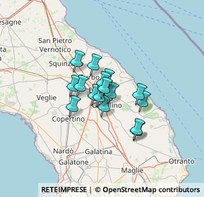 Mappa Viale Marco Tullio Cicerone, 73020 Lecce LE, Italia (8.36438)
