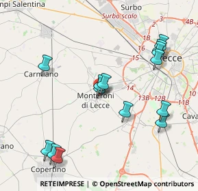 Mappa Via Alcide de Gasperi, 73047 Monteroni di Lecce LE, Italia (4.63)