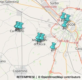 Mappa Via Alcide de Gasperi, 73047 Monteroni di Lecce LE, Italia (3.99545)