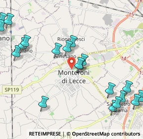 Mappa Piazzeta Ignazio Falconieri, 73047 Monteroni di Lecce LE, Italia (2.85)