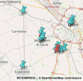 Mappa Piazzeta Ignazio Falconieri, 73047 Monteroni di Lecce LE, Italia (3.99929)