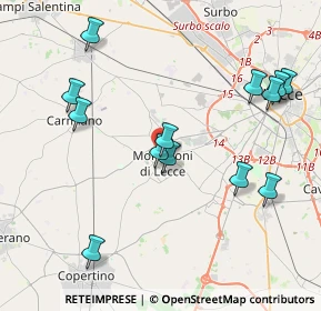 Mappa Piazzeta Ignazio Falconieri, 73047 Monteroni di Lecce LE, Italia (4.67308)