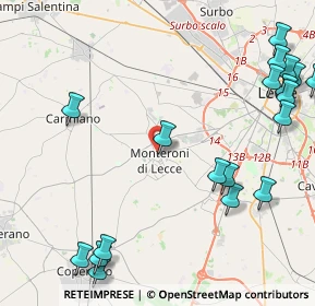 Mappa Piazzeta Ignazio Falconieri, 73047 Monteroni di Lecce LE, Italia (6.464)