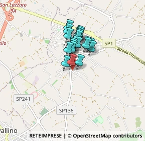 Mappa Di lizzanello, 73023 Merine LE, Italia (0.603)