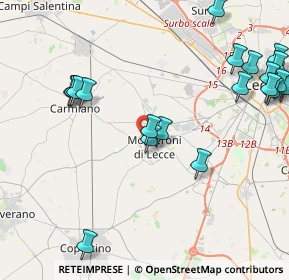 Mappa Via A. Pacinotti, 73047 Monteroni di Lecce LE, Italia (5.6835)