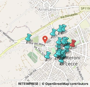 Mappa Via A. Pacinotti, 73047 Monteroni di Lecce LE, Italia (0.4515)