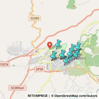 Mappa Via Antonio Segni, 08100 Nuoro NU, Italia (1.8125)