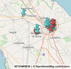 Mappa Via Tito Schipa, 73047 Monteroni di Lecce LE, Italia (6.59)