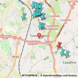 Mappa Via Varrone, 73020 Lecce LE, Italia (1.365)
