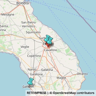 Mappa Via Varrone, 73020 Cavallino LE, Italia (52.39667)