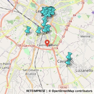 Mappa Via Varrone, 73020 Lecce LE, Italia (2.589)
