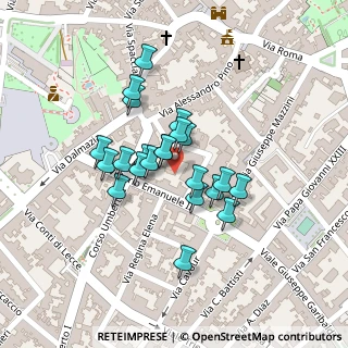 Mappa Via Vittorio Emanuele II, 73047 Monteroni di Lecce LE, Italia (0.08636)