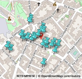 Mappa Via Vittorio Emanuele II, 73047 Monteroni di Lecce LE, Italia (0.0913)