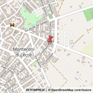 Mappa Via Raffaello, 21, 73047 Monteroni di Lecce, Lecce (Puglia)