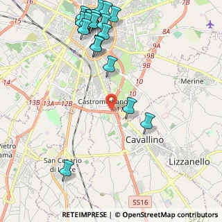 Mappa Via di Leuca Tempi Nuovi, 73100 Lecce LE, Italia (3.005)