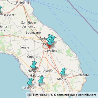 Mappa Via di Leuca Tempi Nuovi, 73100 Lecce LE, Italia (25.8)