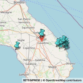 Mappa Via di Leuca Tempi Nuovi, 73100 Lecce LE, Italia (16.96833)