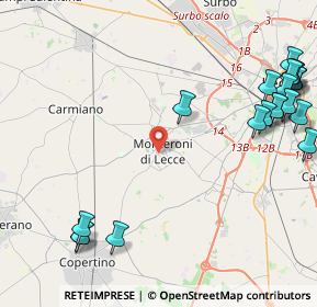 Mappa 73047 Monteroni di Lecce LE, Italia (6.54)