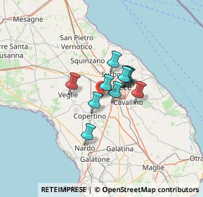Mappa 73047 Monteroni di Lecce LE, Italia (8.12455)