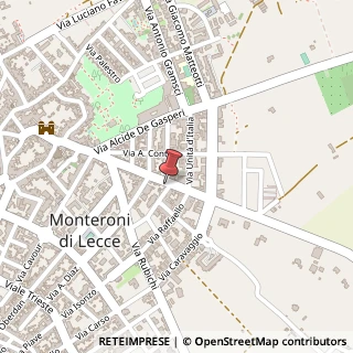 Mappa Via XXI Aprile, 88, 73047 Monteroni di Lecce, Lecce (Puglia)