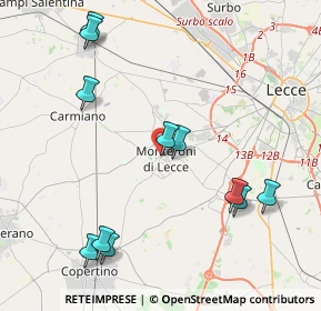 Mappa Via Spacciante, 73047 Monteroni di Lecce LE, Italia (5.04636)