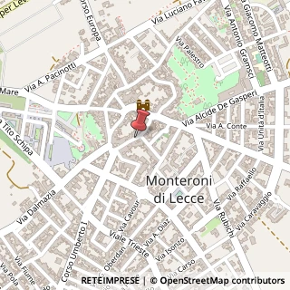 Mappa Via a. pino 68, 73047 Monteroni di Lecce, Lecce (Puglia)