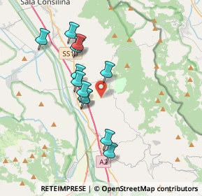 Mappa Via Noce Del Conte, 84034 Padula SA, Italia (3.44333)