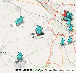 Mappa Via Gen.C.A. Dalla Chiesa, 73047 Monteroni di Lecce LE, Italia (5.484)