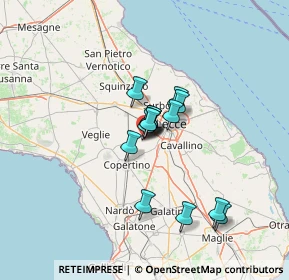 Mappa Via Gen.C.A. Dalla Chiesa, 73047 Monteroni di Lecce LE, Italia (9.65714)