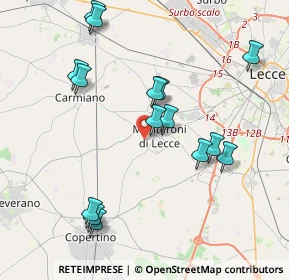 Mappa Via San Fili, 73047 Monteroni di Lecce LE, Italia (4.49933)
