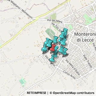 Mappa Via San Fili, 73047 Monteroni di Lecce LE, Italia (0.23571)