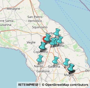 Mappa Via San Fili, 73047 Monteroni di Lecce LE, Italia (14.9)