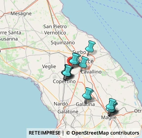 Mappa Via San Fili, 73047 Monteroni di Lecce LE, Italia (14.15)