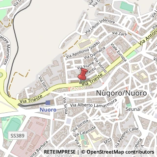 Mappa Via trieste 23, 08100 Nuoro, Nuoro (Sardegna)