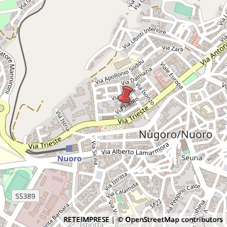 Mappa Via Trento,  29, 08100 Nuoro, Nuoro (Sardegna)