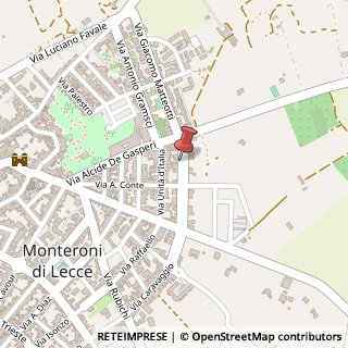 Mappa Via Martiri Via Fani, 12, 73047 Monteroni di Lecce LE, Italia, 73047 Monteroni di Lecce, Lecce (Puglia)