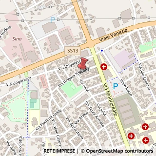 Mappa Via Brigata Lupi di Toscana, 7, 33170 Pordenone, Pordenone (Friuli-Venezia Giulia)