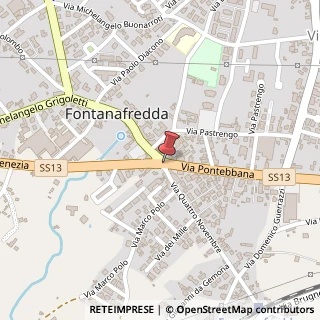 Mappa Via Pontebbana, 2, 33074 Fontanafredda, Pordenone (Friuli-Venezia Giulia)