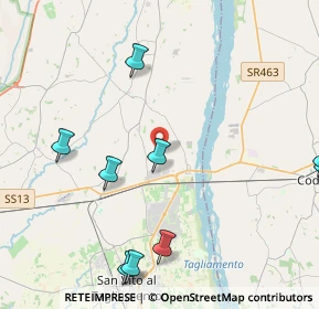 Mappa Via Pontebbana, 33098 Valvasone PN, Italia (6.06583)