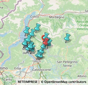 Mappa Via Don Arturo Fumagalli, 23815 Introbio LC, Italia (10.2905)