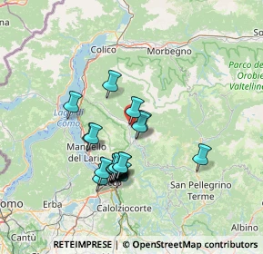 Mappa Via Don Arturo Fumagalli, 23815 Introbio LC, Italia (12.2445)
