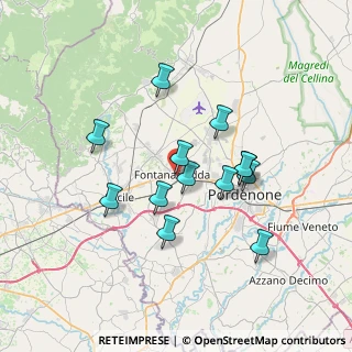 Mappa Via Pontebbana, 33074 Fontanafredda PN, Italia (6.03077)