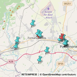 Mappa Via Pontebbana, 33074 Fontanafredda PN, Italia (4.35692)